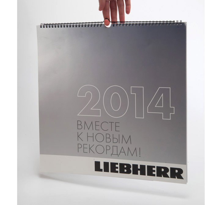 Обложка календаря Liebherr